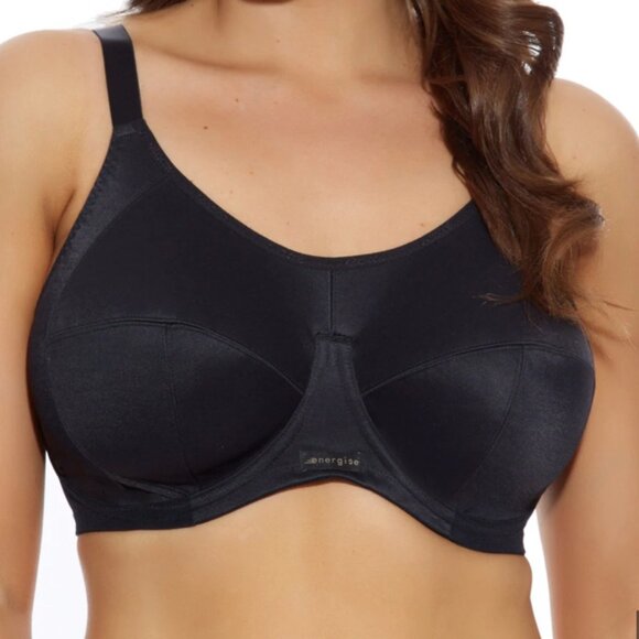 Elomi Other - ELOMI Energise Sports Bra in Black Support Athleisure - Size US 42DDD